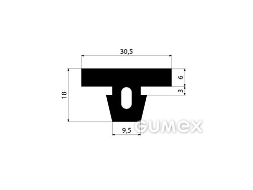 GUMOVÉ PROFILY TVARU "T" - EPDM